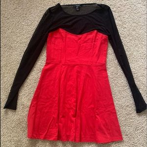 Forever 21 red skater dress